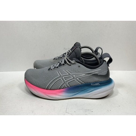 Asics Gel Nimbus 25 1012B437 Gray Running Athletic Shoes Sneakers Womens 10 Wide - Picture 3 of 11